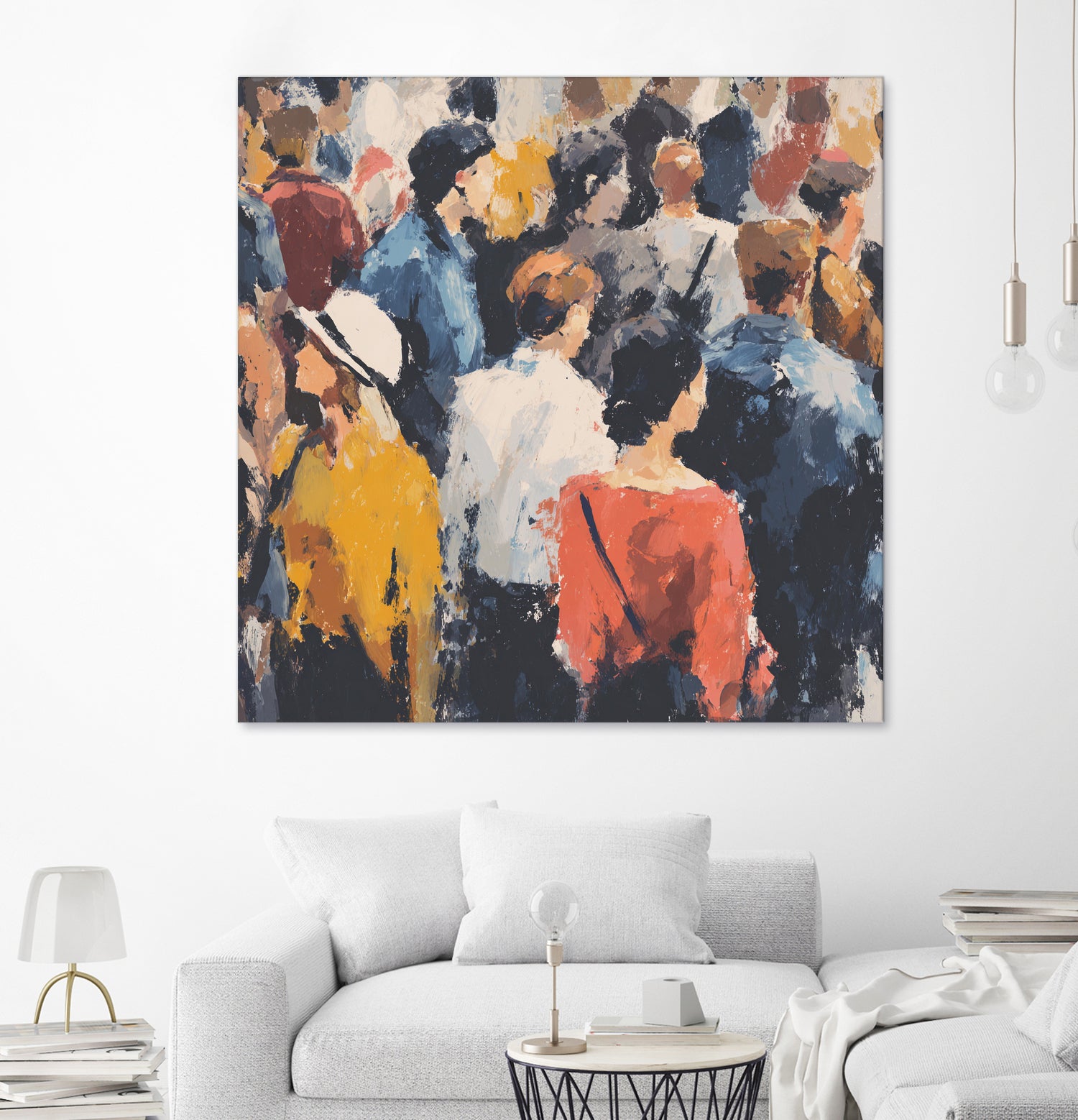 Faces in the Crowd II by Walker Noble on GIANT ART - figurative fashion other