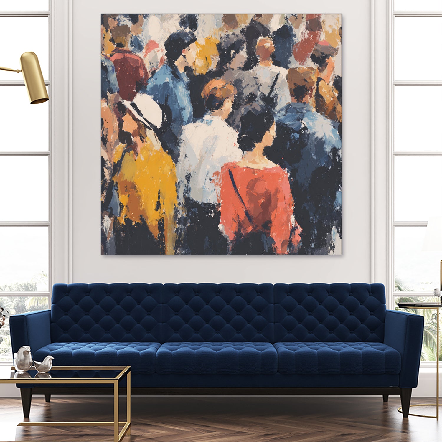 Faces in the Crowd II by Walker Noble on GIANT ART - figurative fashion other