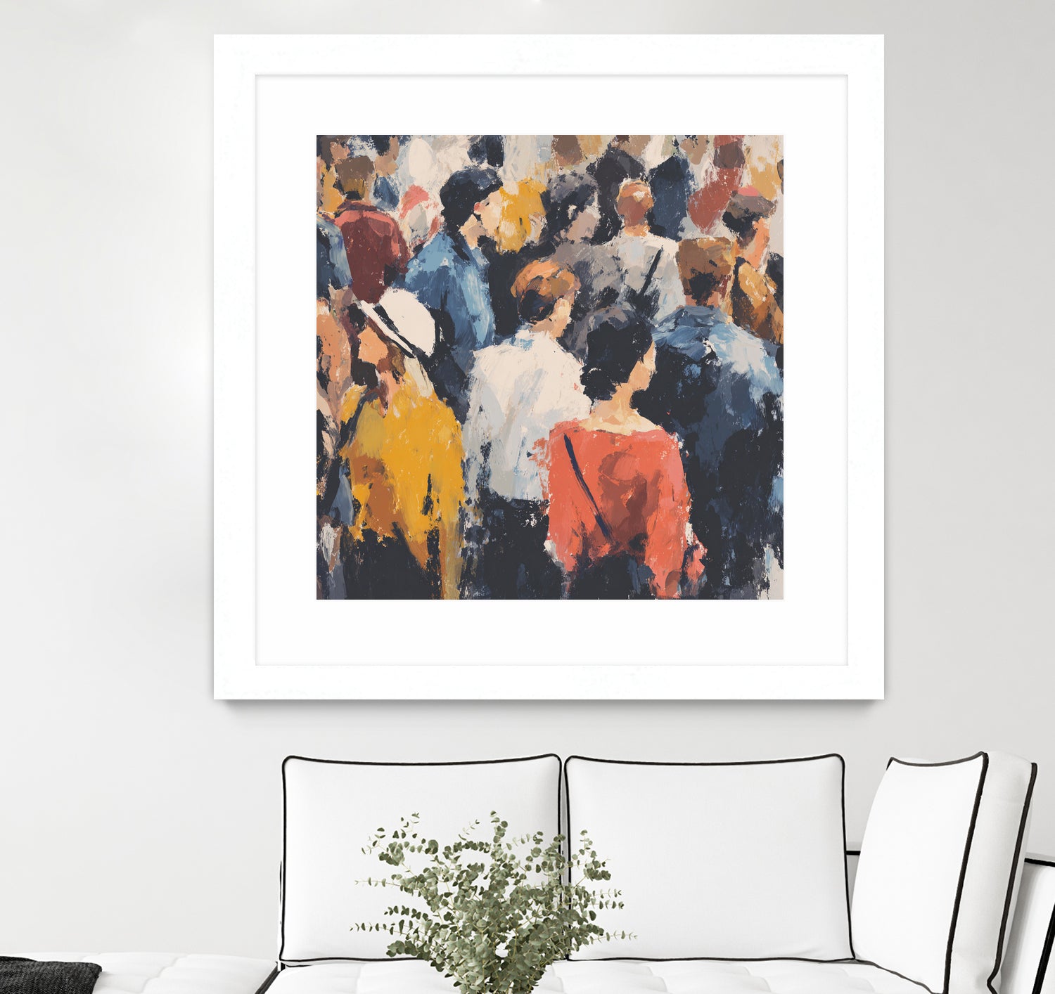 Faces in the Crowd II by Walker Noble on GIANT ART - figurative fashion other