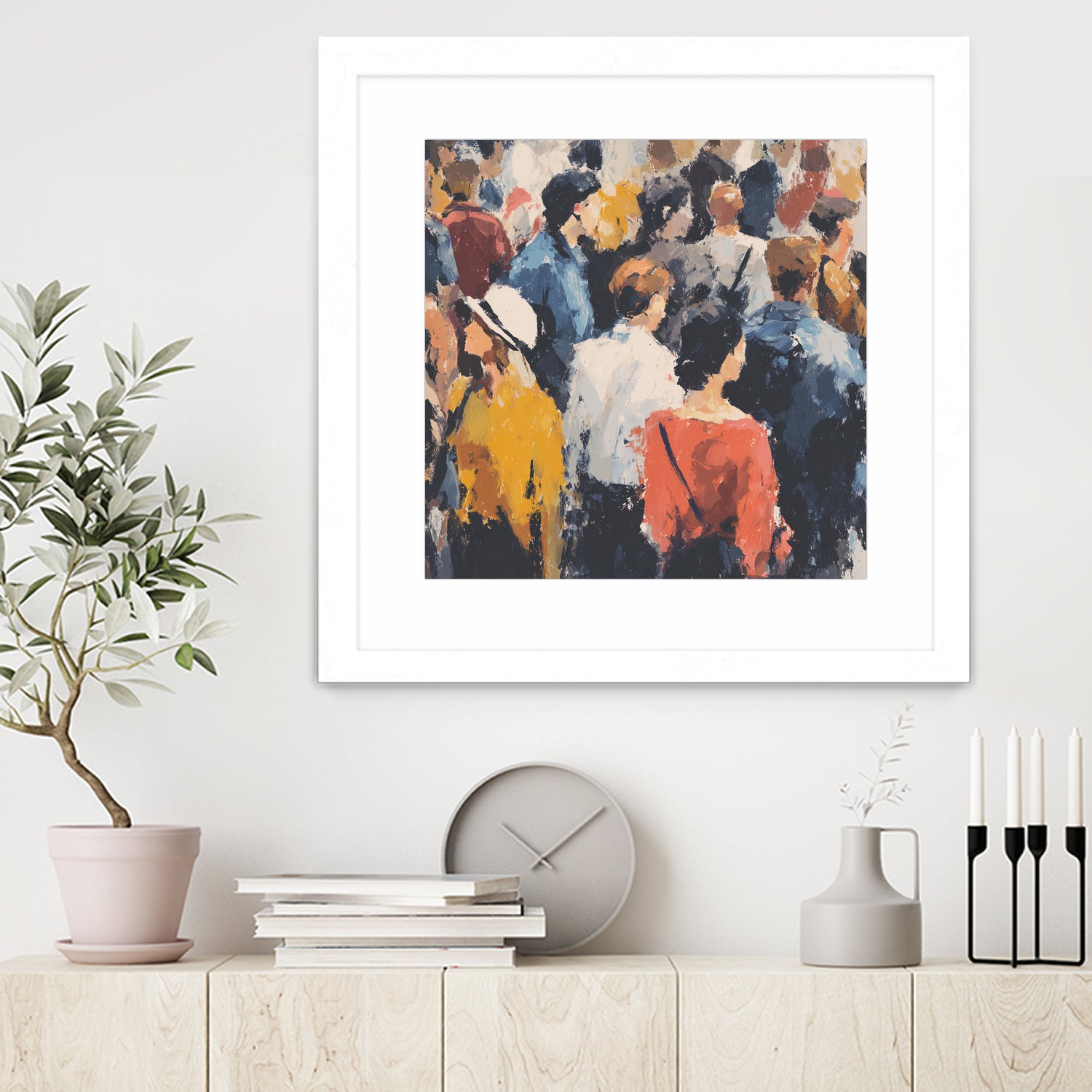 Faces in the Crowd II by Walker Noble on GIANT ART - figurative fashion other