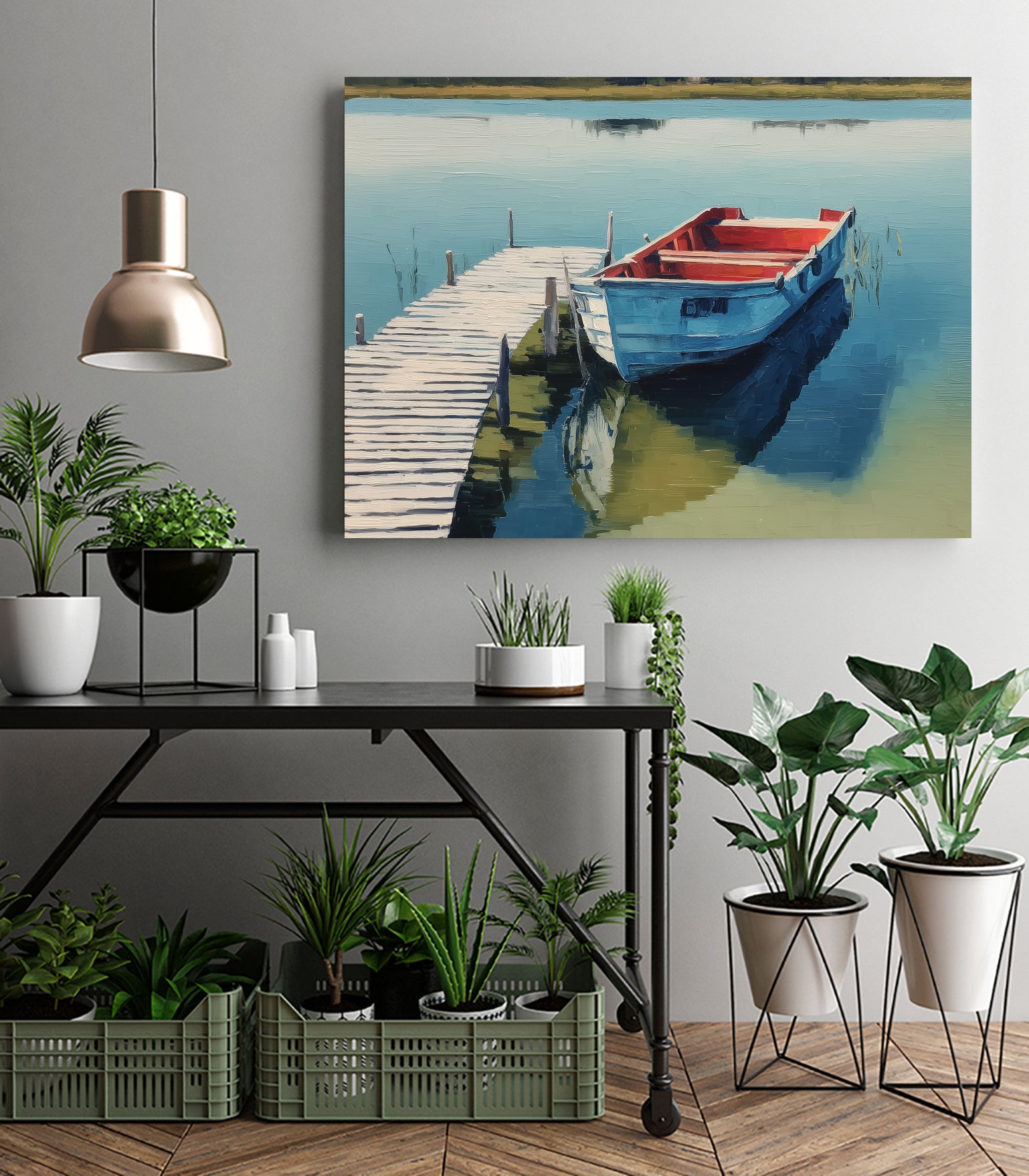 Mooring Place I by Paula Freeman on GIANT ART - transportation travel nautical/aeronautical