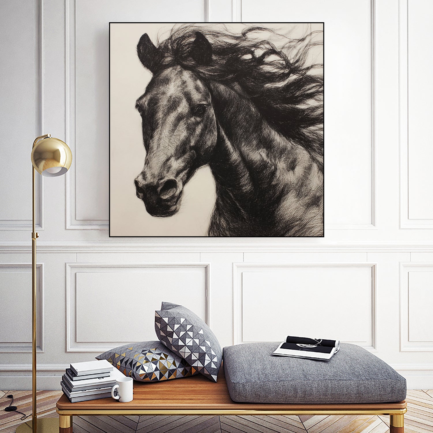 Western Plains Portrait II by Walker Noble on GIANT ART - animals nature horses