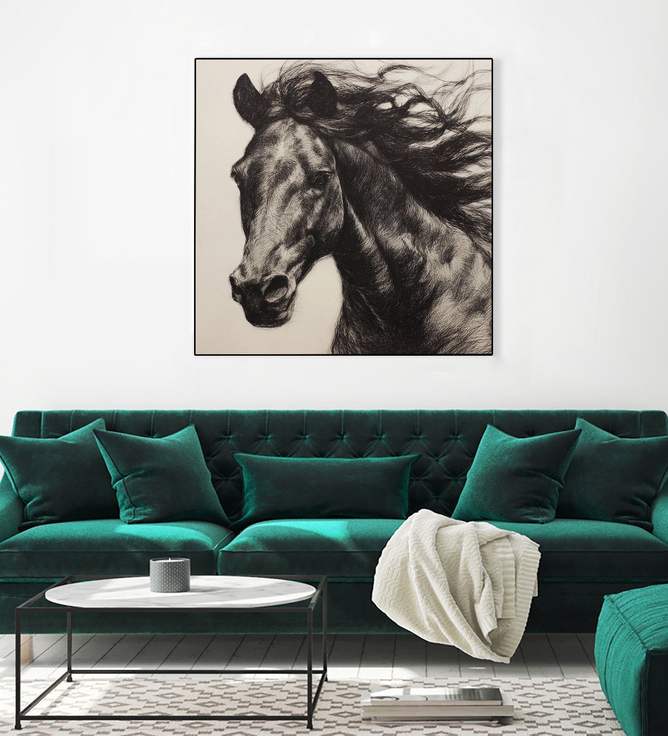 Western Plains Portrait II by Walker Noble on GIANT ART - animals nature horses