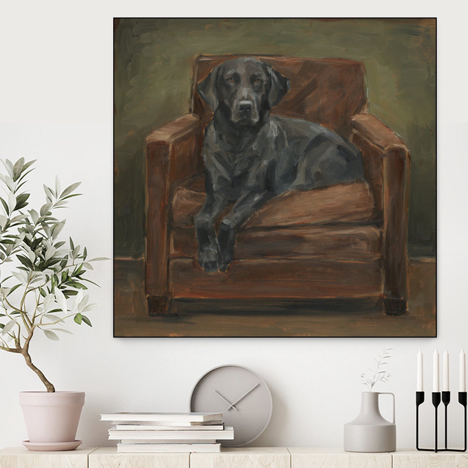 Hunting Lounge II by Ethan Harper on GIANT ART - animals nature pets