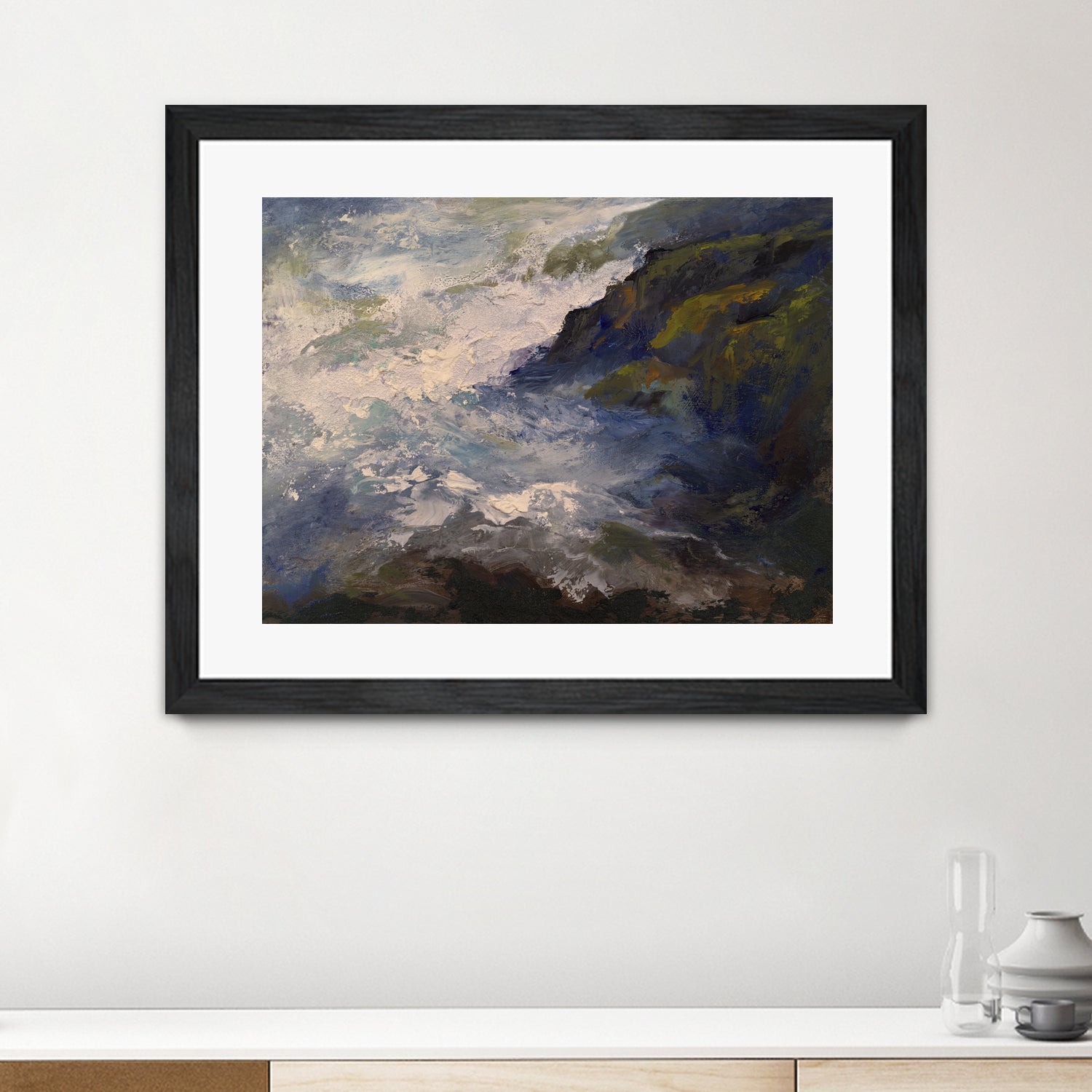 Cliff View by Sheila Finch on GIANT ART - landscapes seascapes seascapes