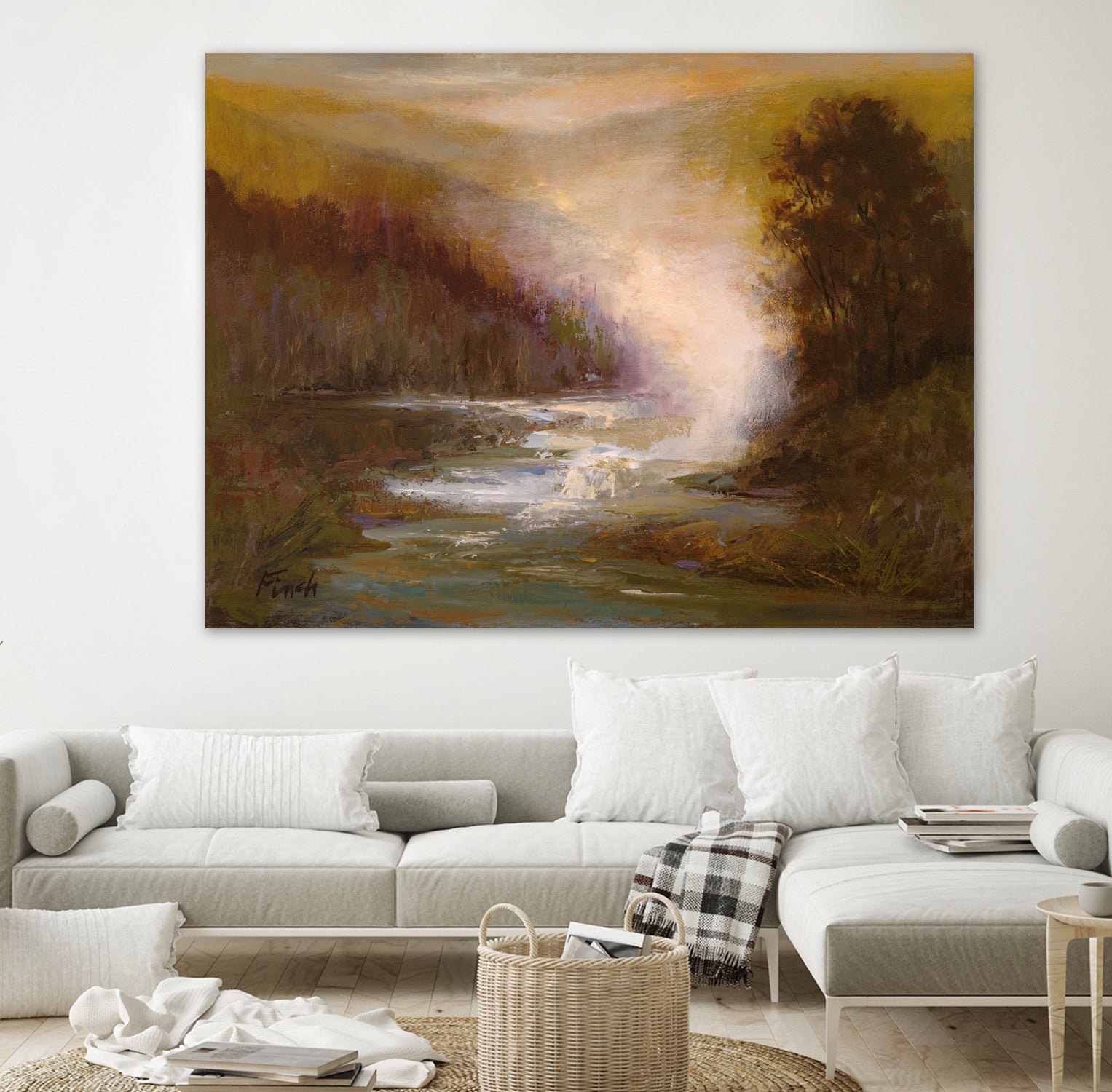 Waterfall Mist by Sheila Finch on GIANT ART - landscapes seascapes lakes rivers