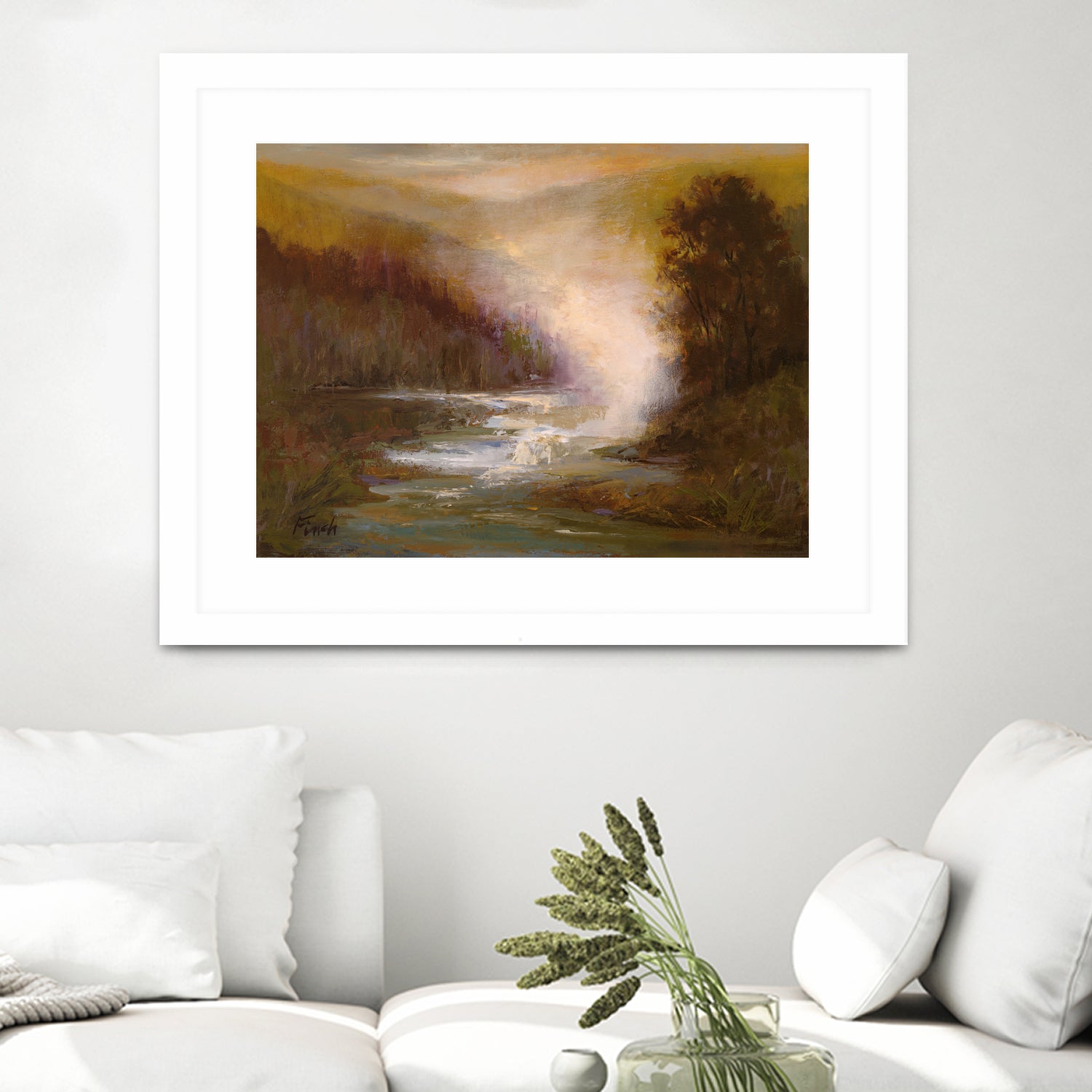 Waterfall Mist by Sheila Finch on GIANT ART - landscapes seascapes lakes rivers