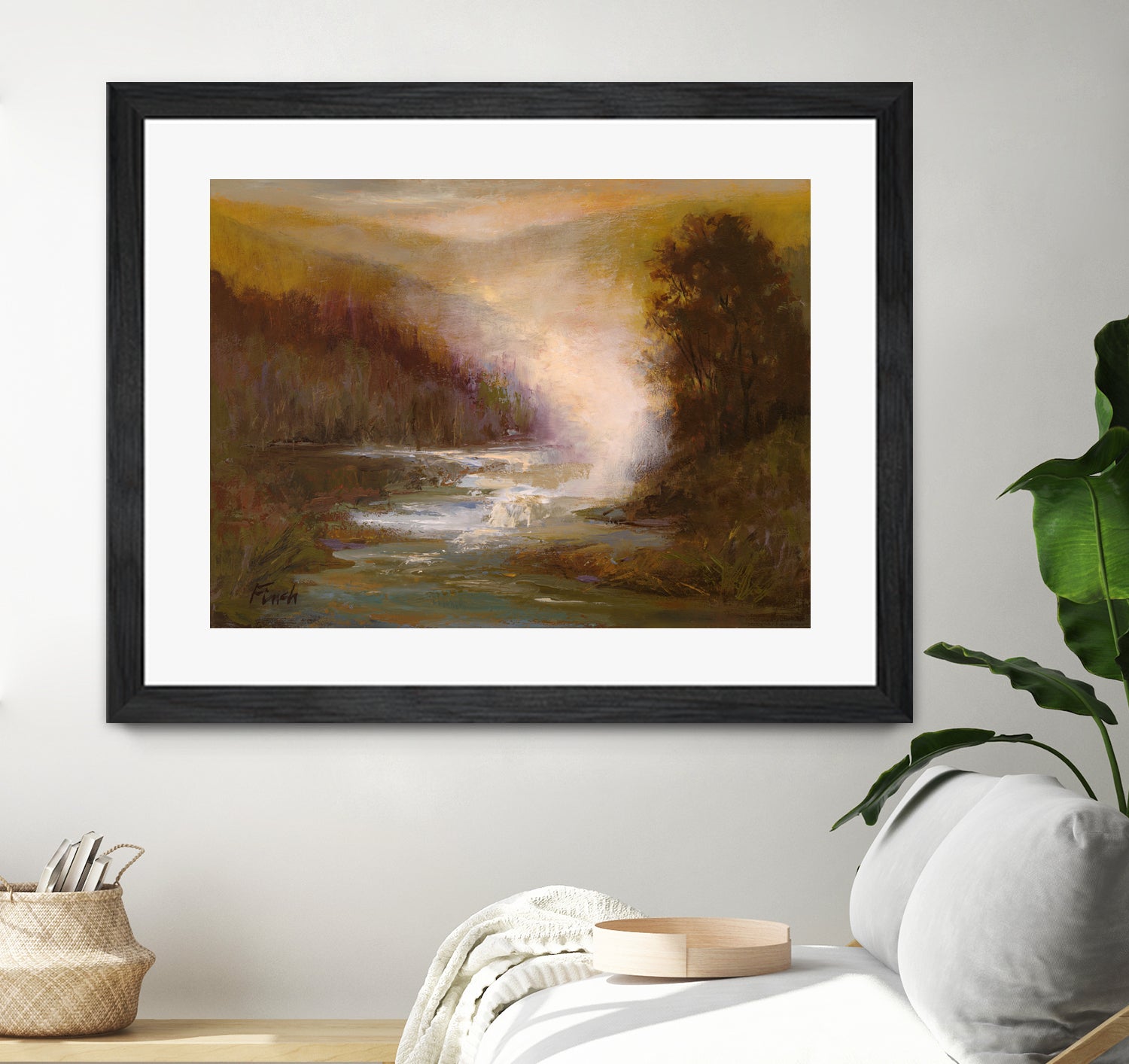 Waterfall Mist by Sheila Finch on GIANT ART - landscapes seascapes lakes rivers