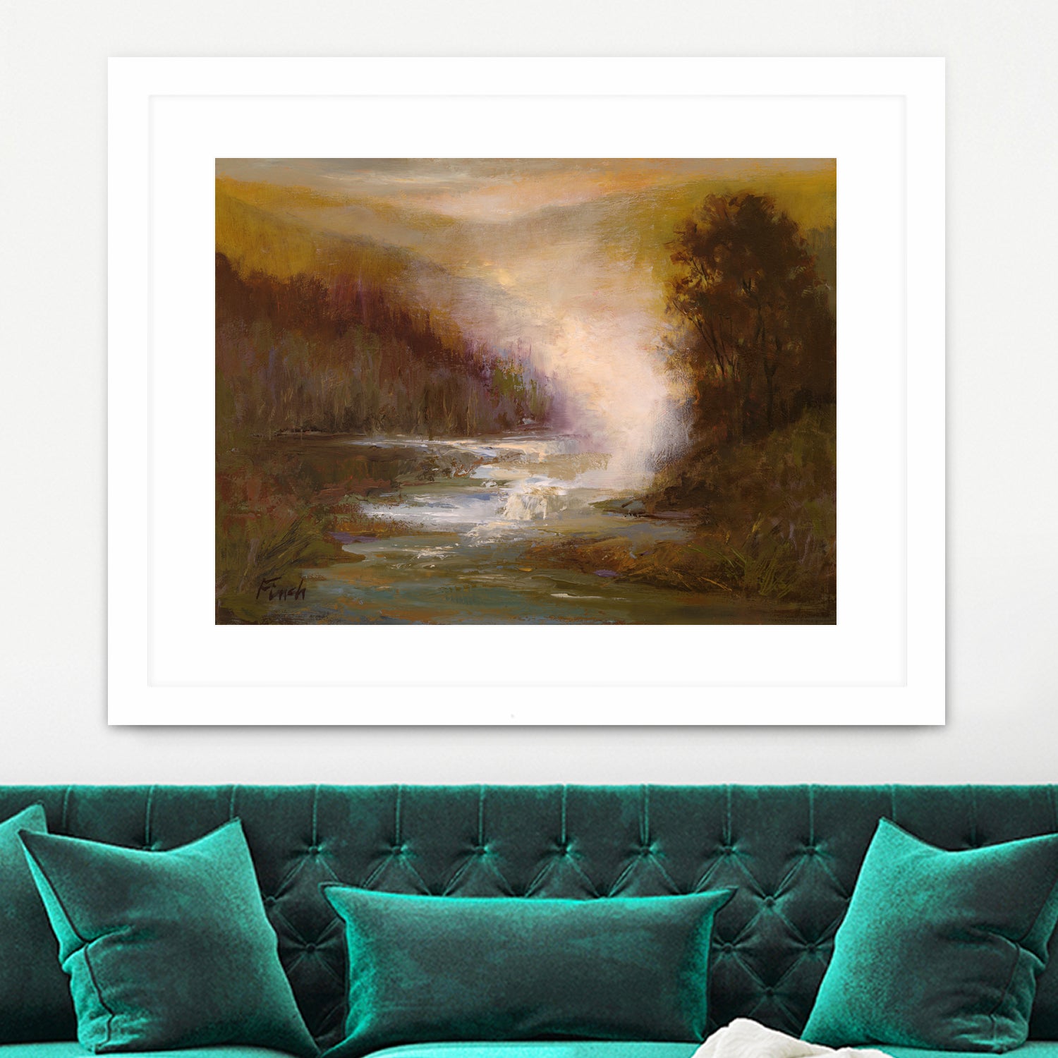 Waterfall Mist by Sheila Finch on GIANT ART - landscapes seascapes lakes rivers