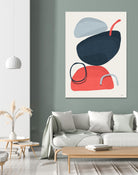 Abstract XIV by Vitor Costa on GIANT ART - red digital contemporary