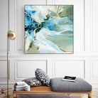 Écume by Kathleen Cloutier on GIANT ART - green abstract