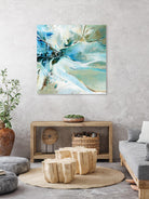 Écume by Kathleen Cloutier on GIANT ART - green abstract