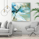 Écume by Kathleen Cloutier on GIANT ART - green abstract