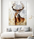 Majesté by Marie Andrée Leblond on GIANT ART - grey animals