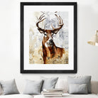 Majesté by Marie Andrée Leblond on GIANT ART - brown animals deer