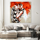 Flame by Marie Andrée Leblond on GIANT ART - orange men and women