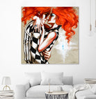 Flame by Marie Andrée Leblond on GIANT ART - orange men and women