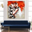 Flame by Marie Andrée Leblond on GIANT ART - orange men and women