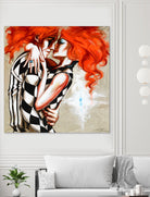 Flame by Marie Andrée Leblond on GIANT ART - orange men and women