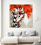 Flame by Marie Andrée Leblond on GIANT ART - orange men and women