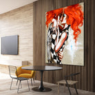 Flame by Marie Andrée Leblond on GIANT ART - orange men and women