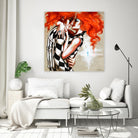 Flame by Marie Andrée Leblond on GIANT ART - orange men and women artistes du québec