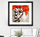 Flame by Marie Andrée Leblond on GIANT ART - orange men and women