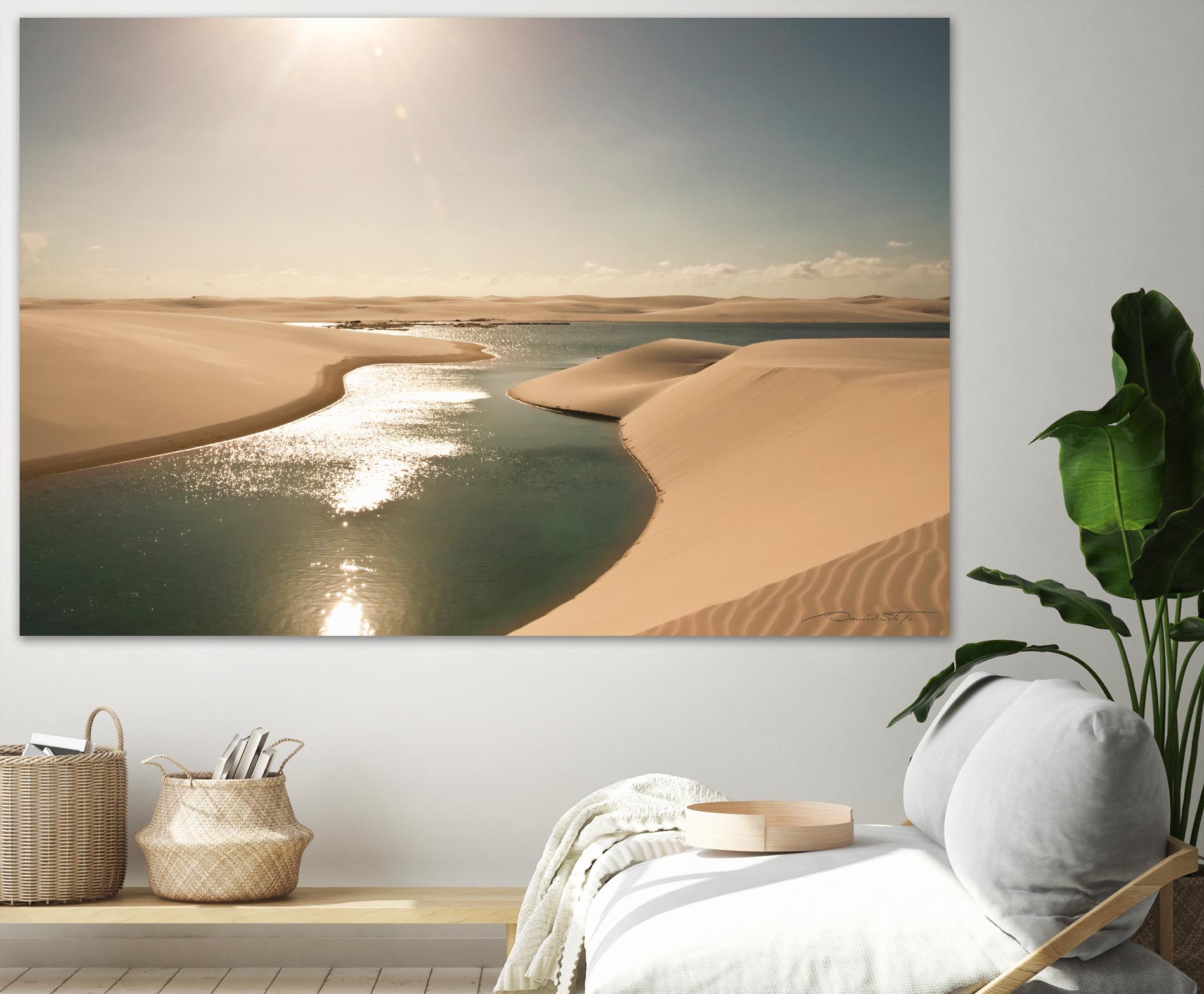 Soft Sunset by Daniel Stanford on GIANT ART - beige landscape river