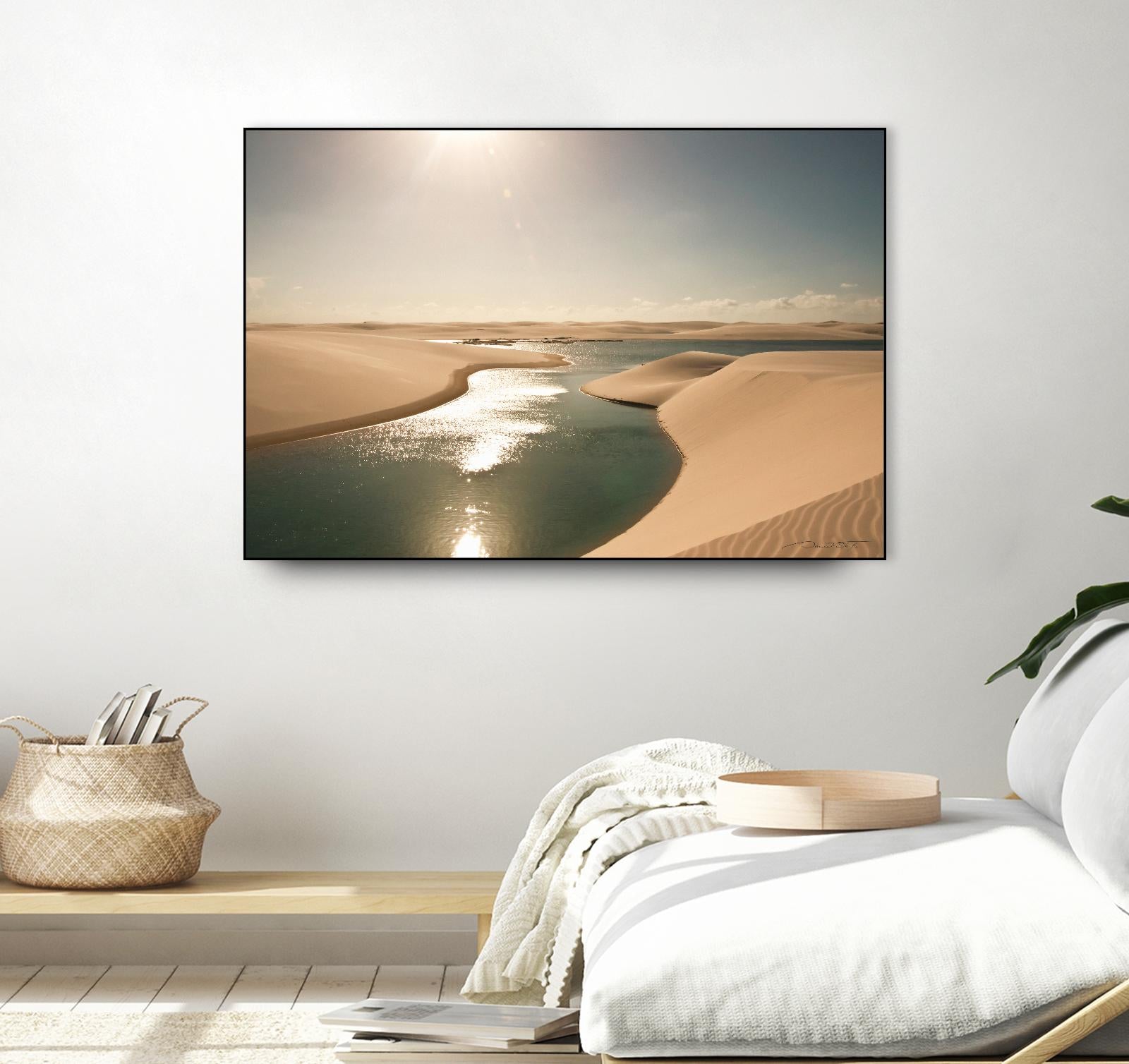 Soft Sunset by Daniel Stanford on GIANT ART - beige landscape river