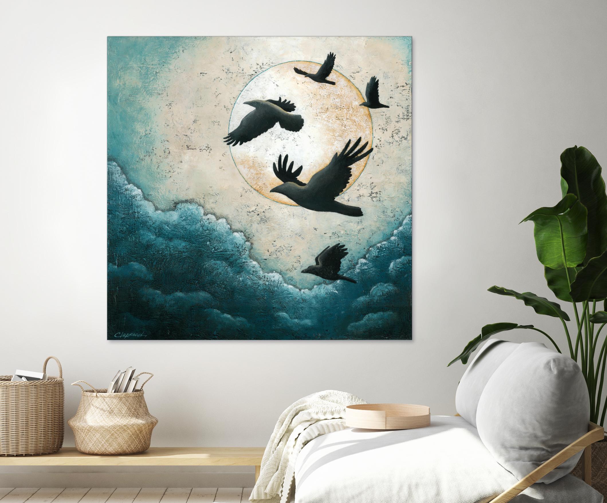 À la quiétude du grand halo by Marie Claprood on GIANT ART - white animals