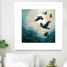 À la quiétude du grand halo by Marie Claprood on GIANT ART - white animals