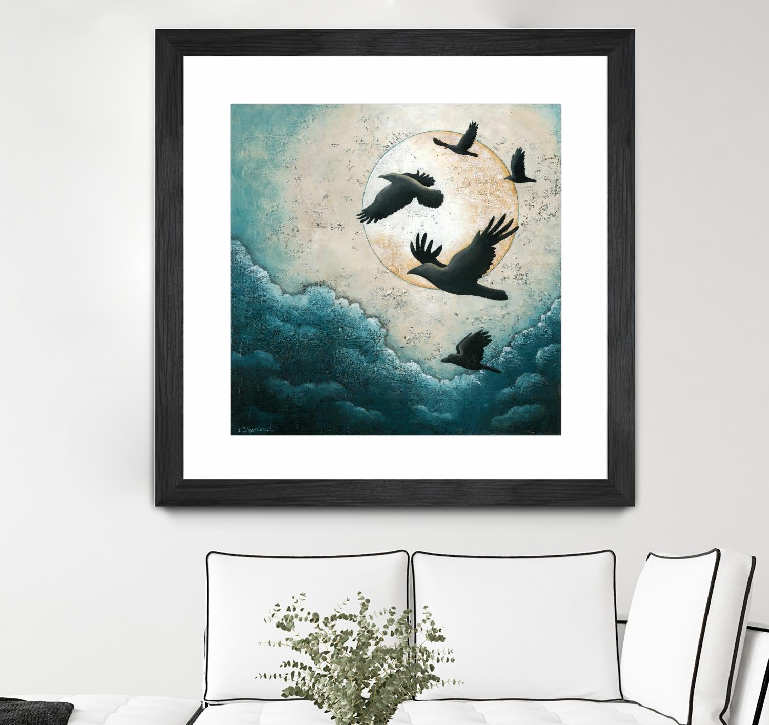 À la quiétude du grand halo by Marie Claprood on GIANT ART - white animals