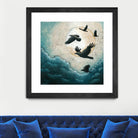 À la quiétude du grand halo by Marie Claprood on GIANT ART - white animals