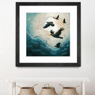 À la quiétude du grand halo by Marie Claprood on GIANT ART - white animals