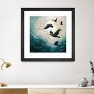 À la quiétude du grand halo by Marie Claprood on GIANT ART - white animals