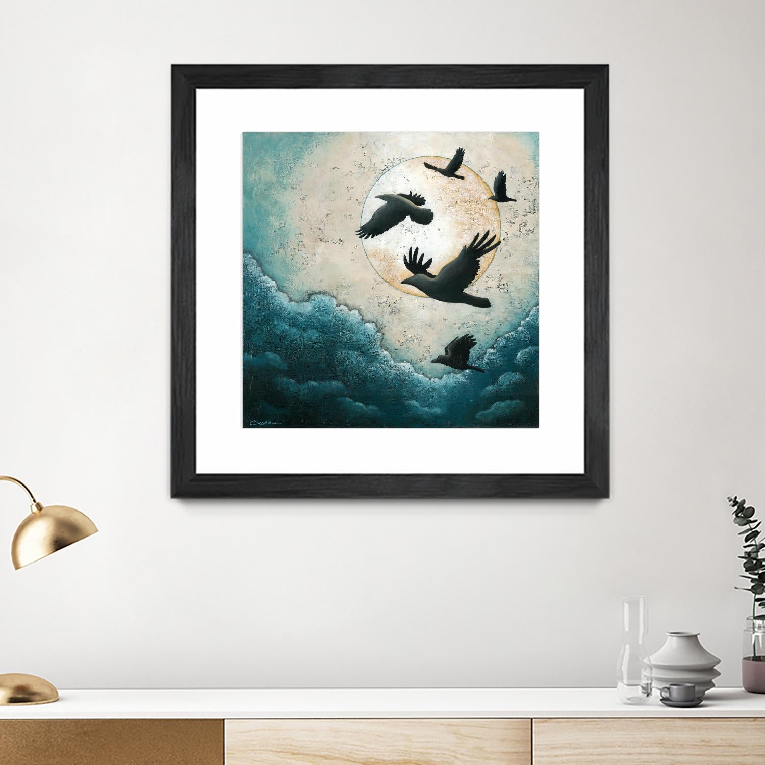 À la quiétude du grand halo by Marie Claprood on GIANT ART - white animals