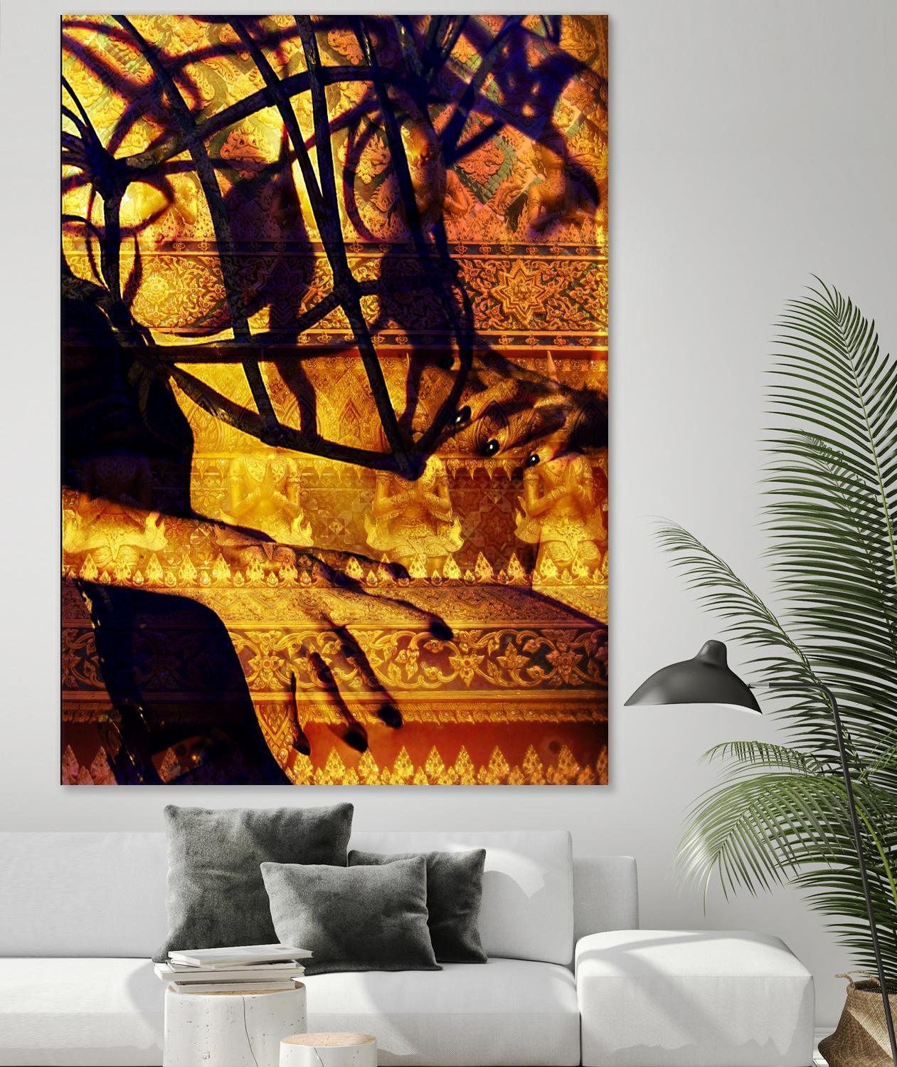 Body Temple Gold by Daniel Stanford on GIANT ART - black photo art