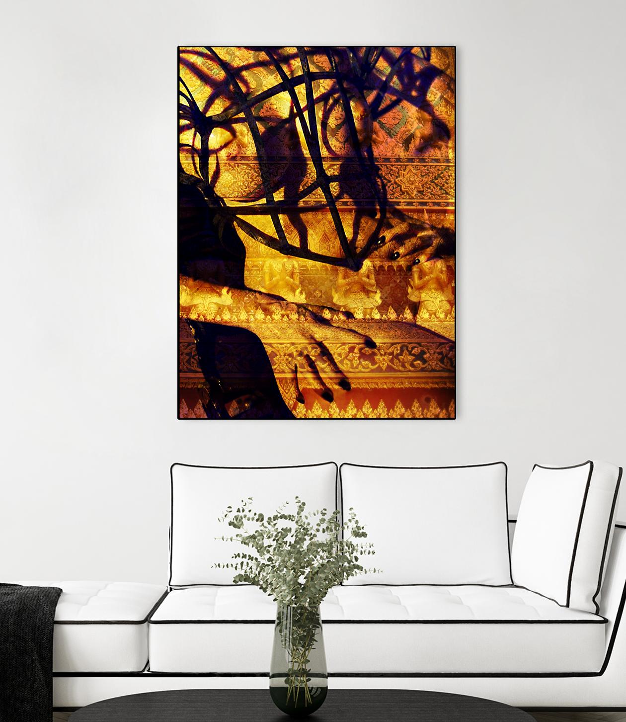 Body Temple Gold by Daniel Stanford on GIANT ART - black photo art