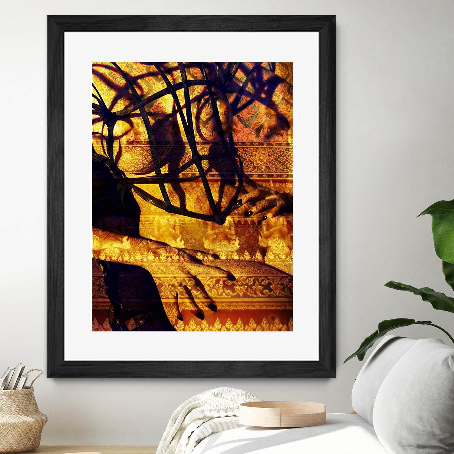Body Temple Gold by Daniel Stanford on GIANT ART - black photo art