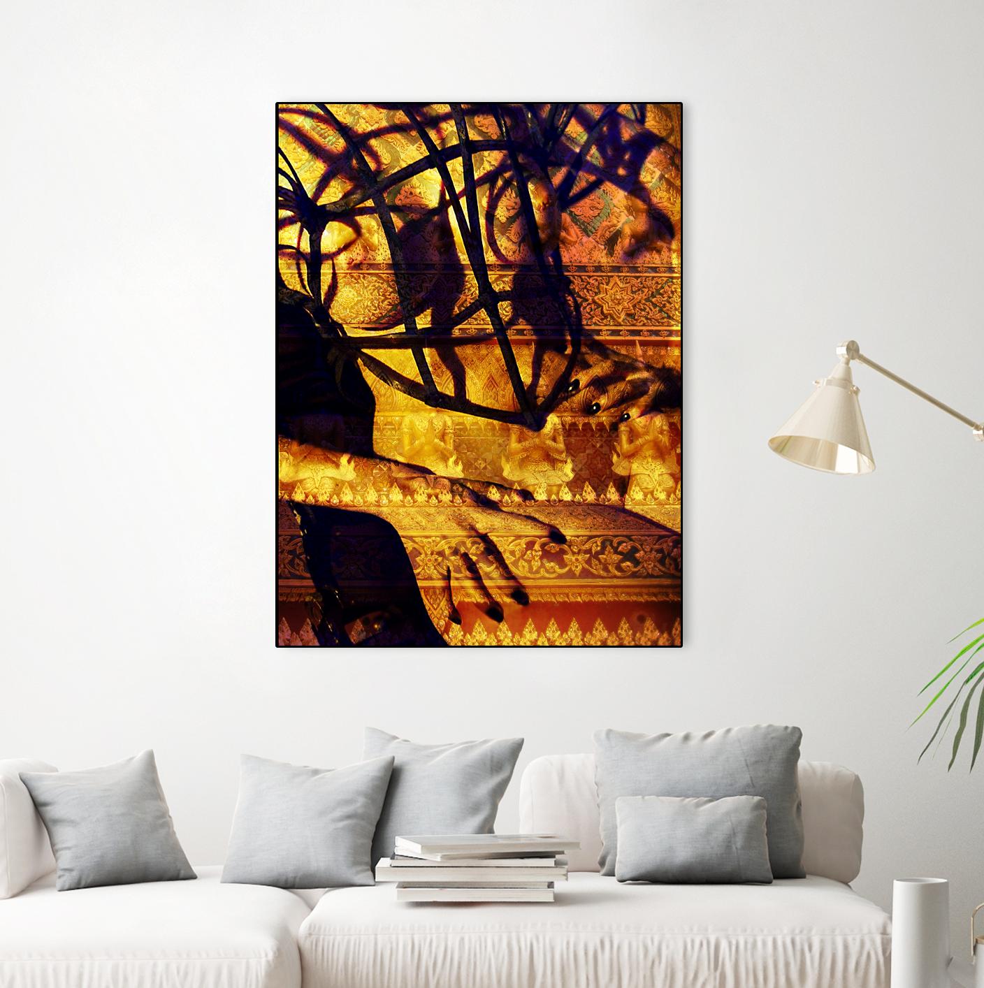 Body Temple Gold by Daniel Stanford on GIANT ART - black photo art