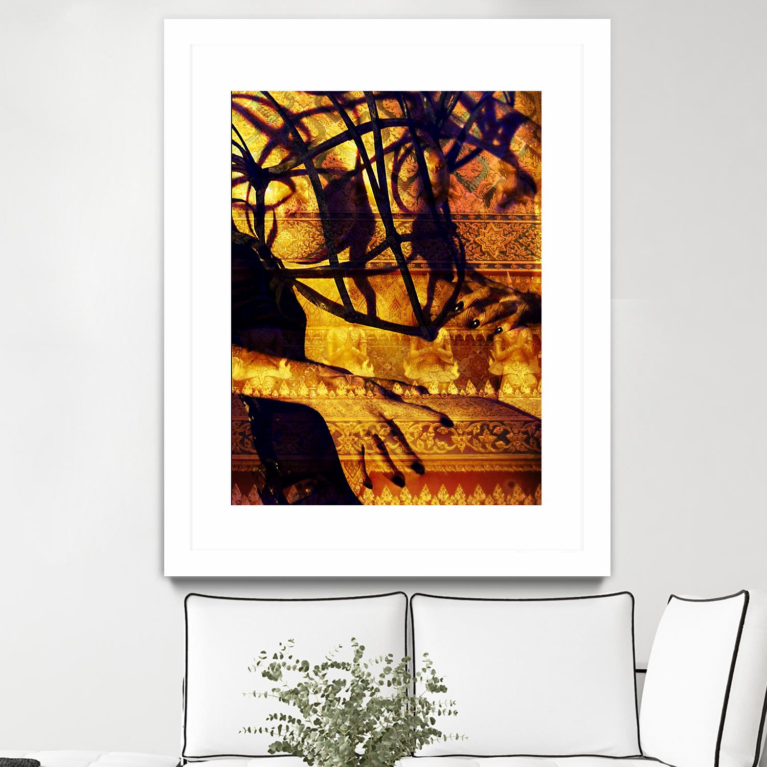 Body Temple Gold by Daniel Stanford on GIANT ART - black photo art