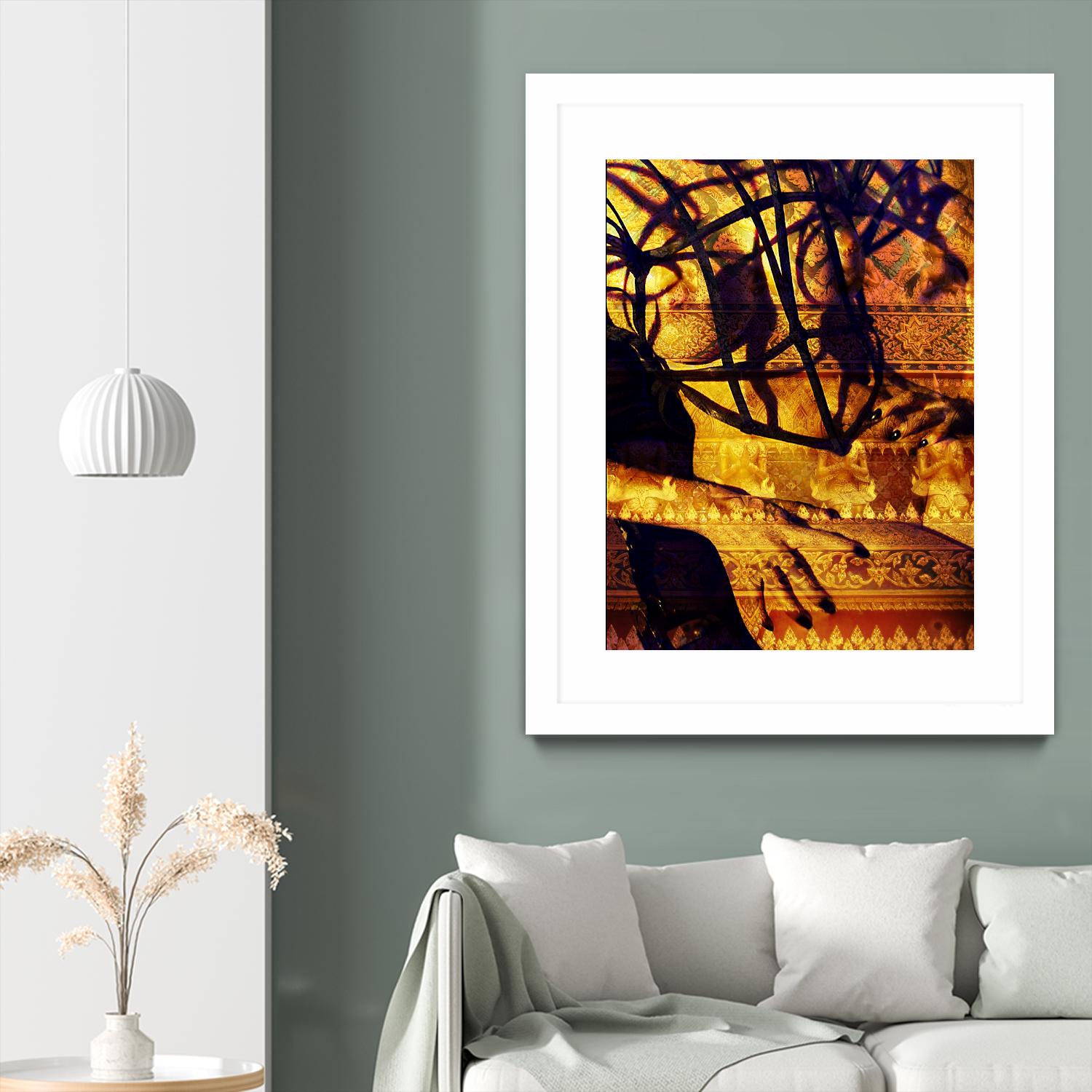 Body Temple Gold by Daniel Stanford on GIANT ART - black photo art