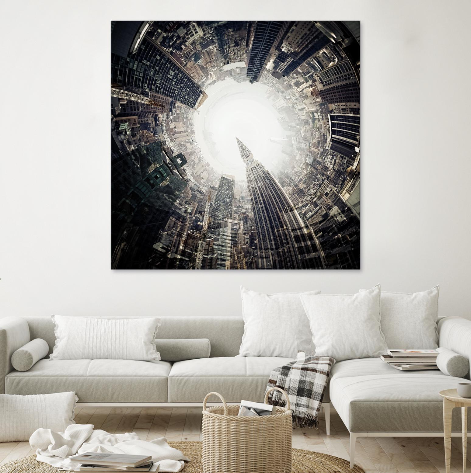 City Center II by Jean-François Dupuis on GIANT ART - white city scene ville