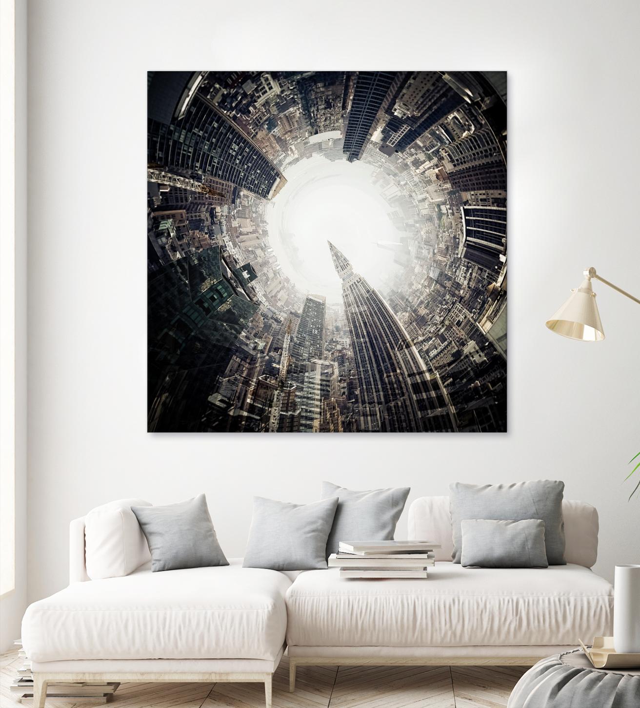 City Center II by Jean-François Dupuis on GIANT ART - white city scene ville