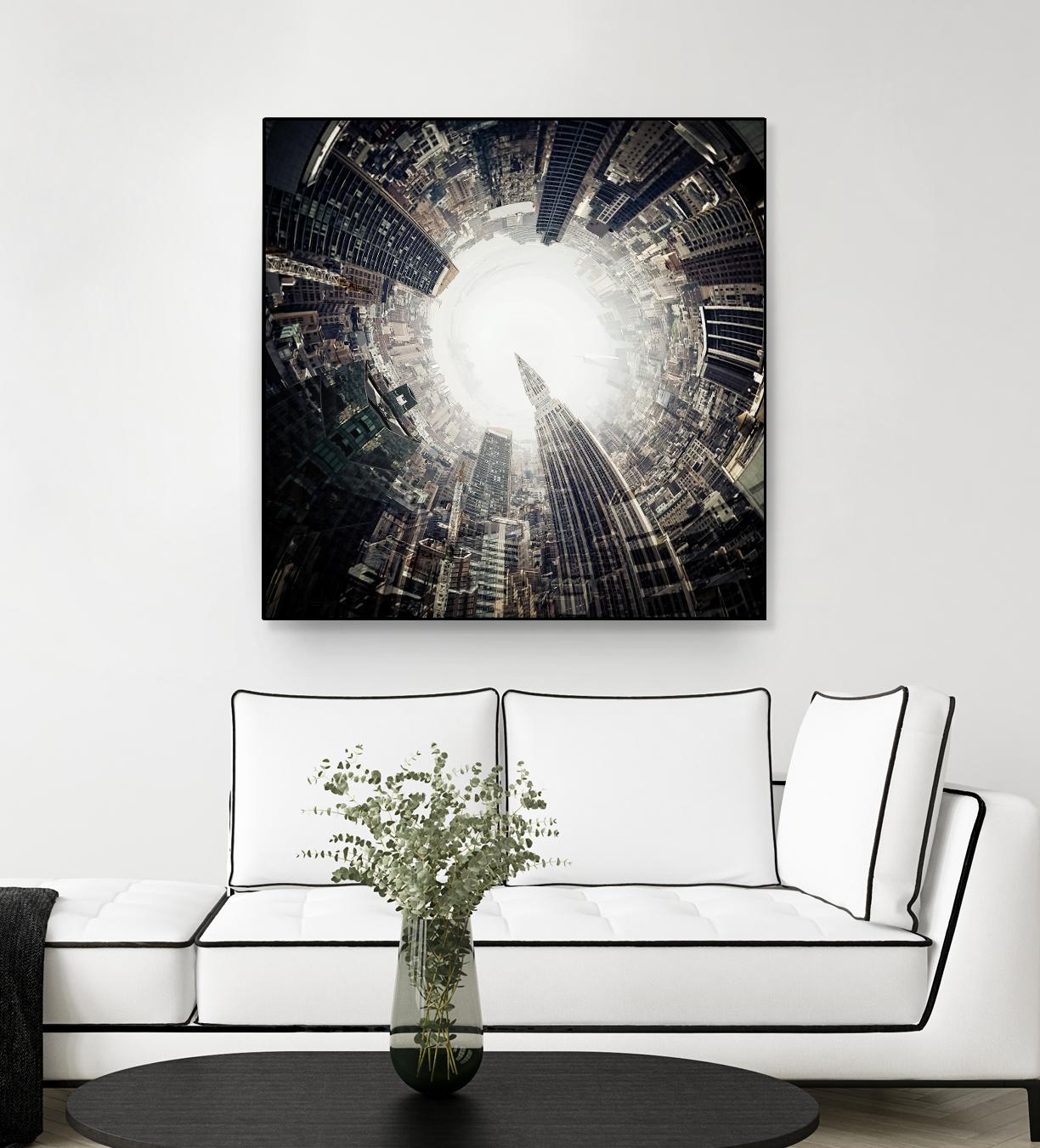 City Center II by Jean-François Dupuis on GIANT ART - white city scene ville