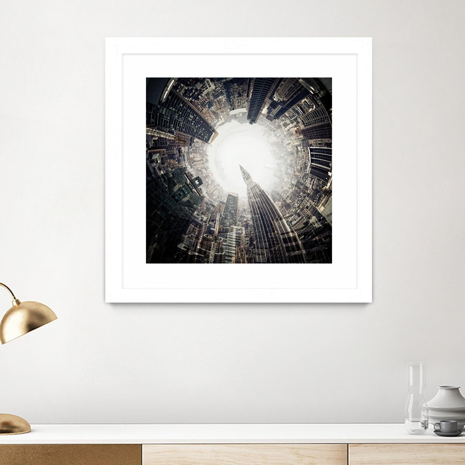 City Center II by Jean-François Dupuis on GIANT ART - white city scene ville