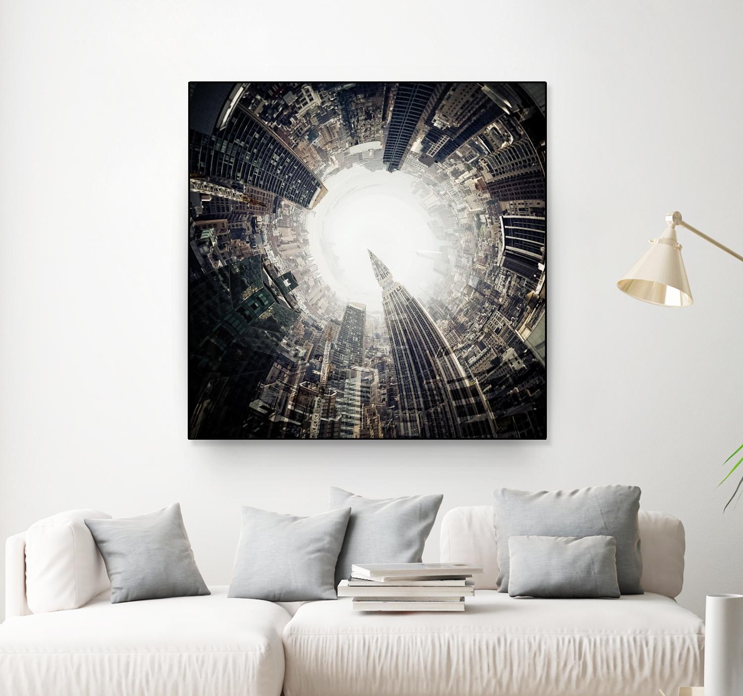 City Center II by Jean-François Dupuis on GIANT ART - white city scene ville