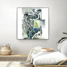Sans titre by Sylvie Cloutier on GIANT ART - green abstract