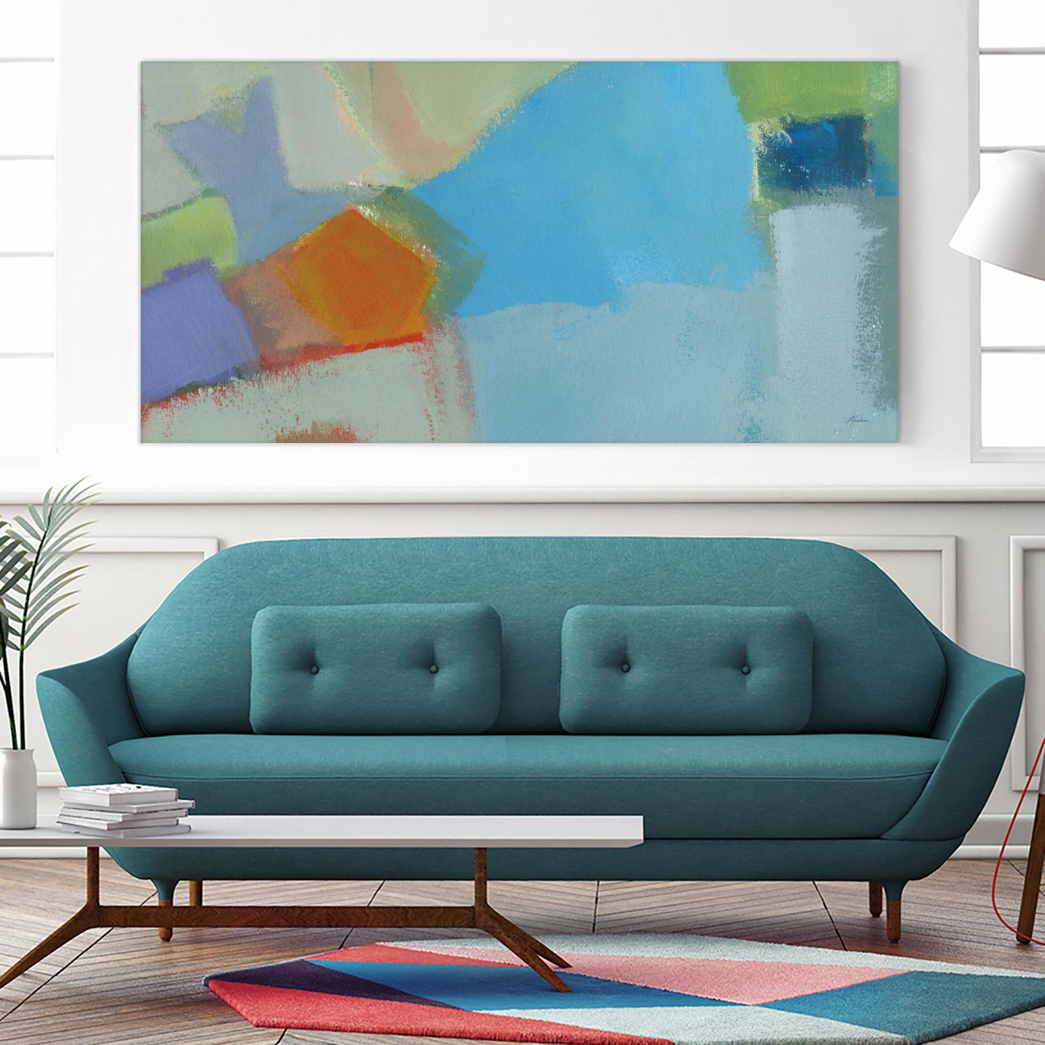 Abstraction 2 by Diane Lambin on GIANT ART - green abstract