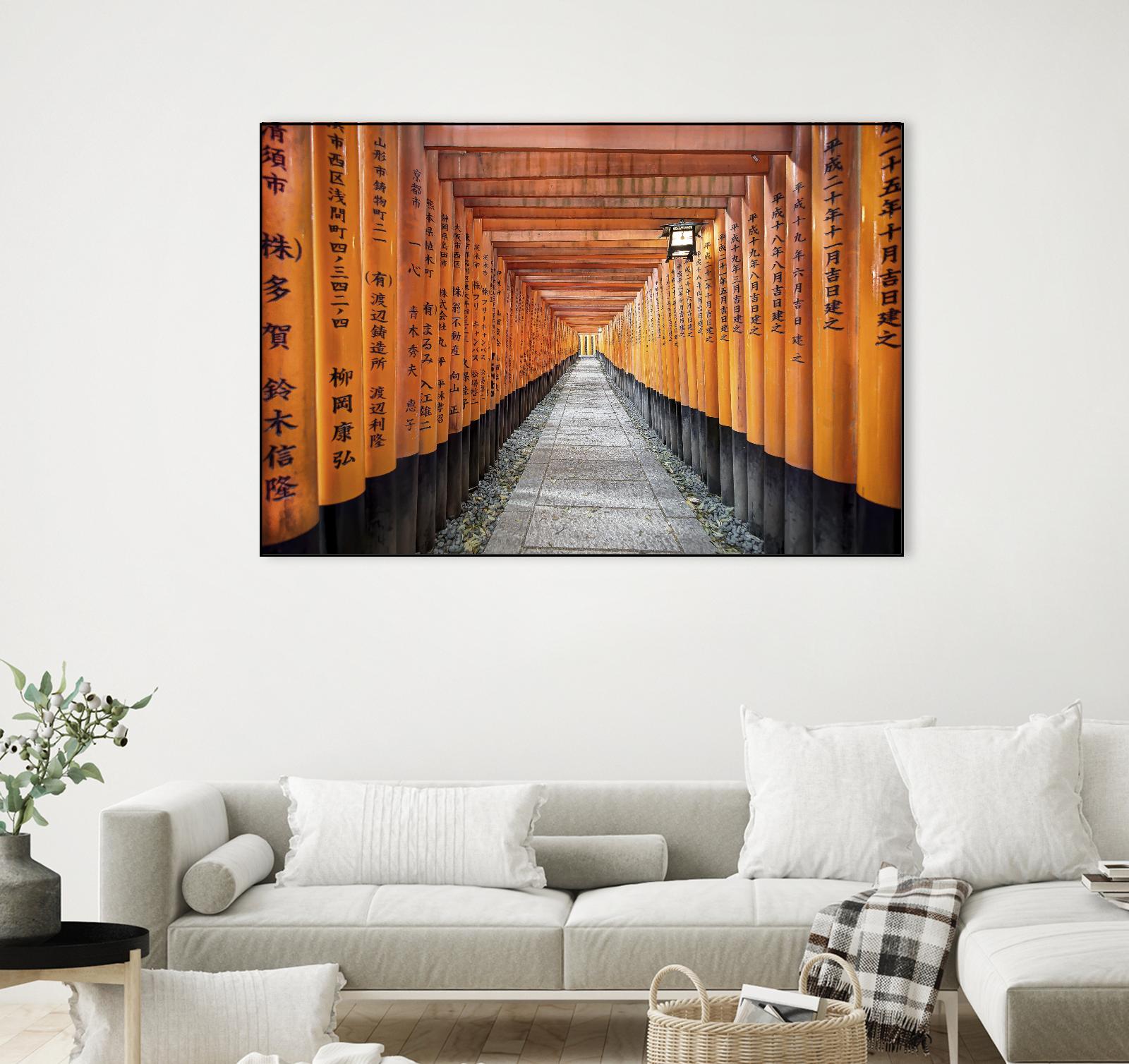 Fushimi Inari Shrine, Kyoto by Nick Jackson on GIANT ART - orange photo art
